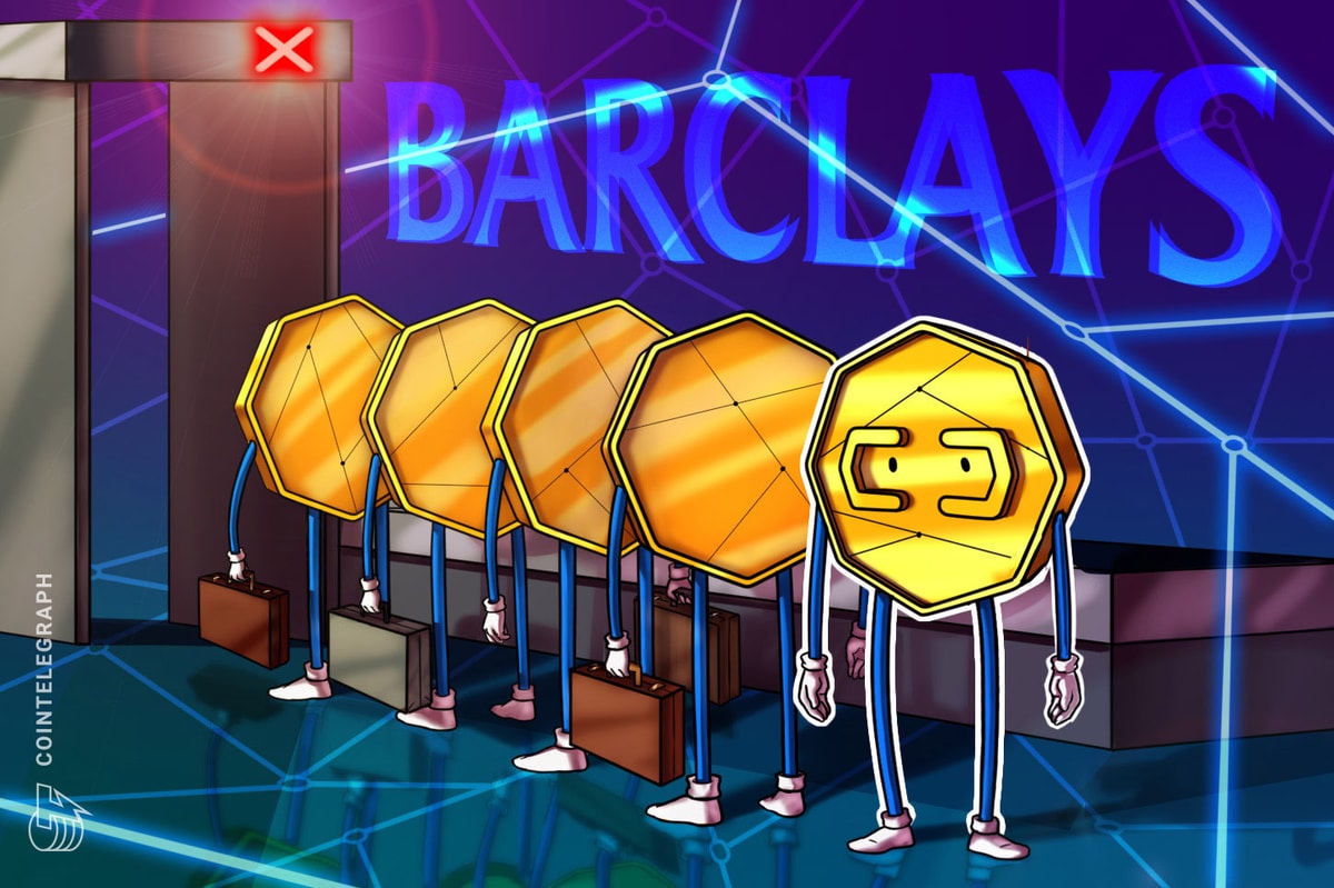 Barclays to ban crypto transactions on credit cards from Friday