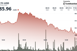 Litecoin Slips Below $86 as Resistance Holds; Traders Watch Bitcoin Dominance