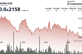 BONK Slides 6% as Sellers Dominate, Despite Growth of Bonk.fun